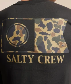 Tops | Salty Crew Flagship Sand Camo T-Shirt Vintage Black