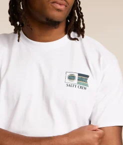 Tops|Graphic T-Shirts | Salty Crew Flagship Strike T-Shirt White