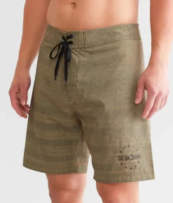 Howitzer Flag Stretch Boardshort Khaki Discount