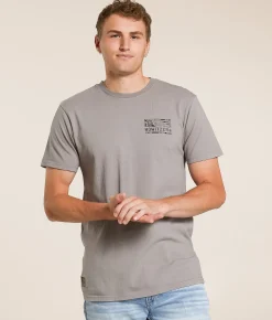 Howitzer Flag T-Shirt Steeple Grey New