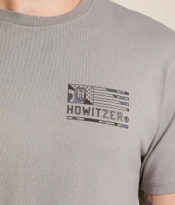 Graphic T-Shirts | Howitzer Flag T-Shirt Steeple Grey