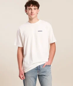 Tops|Graphic T-Shirts | Hooey 1776 Flag T-Shirt Cream