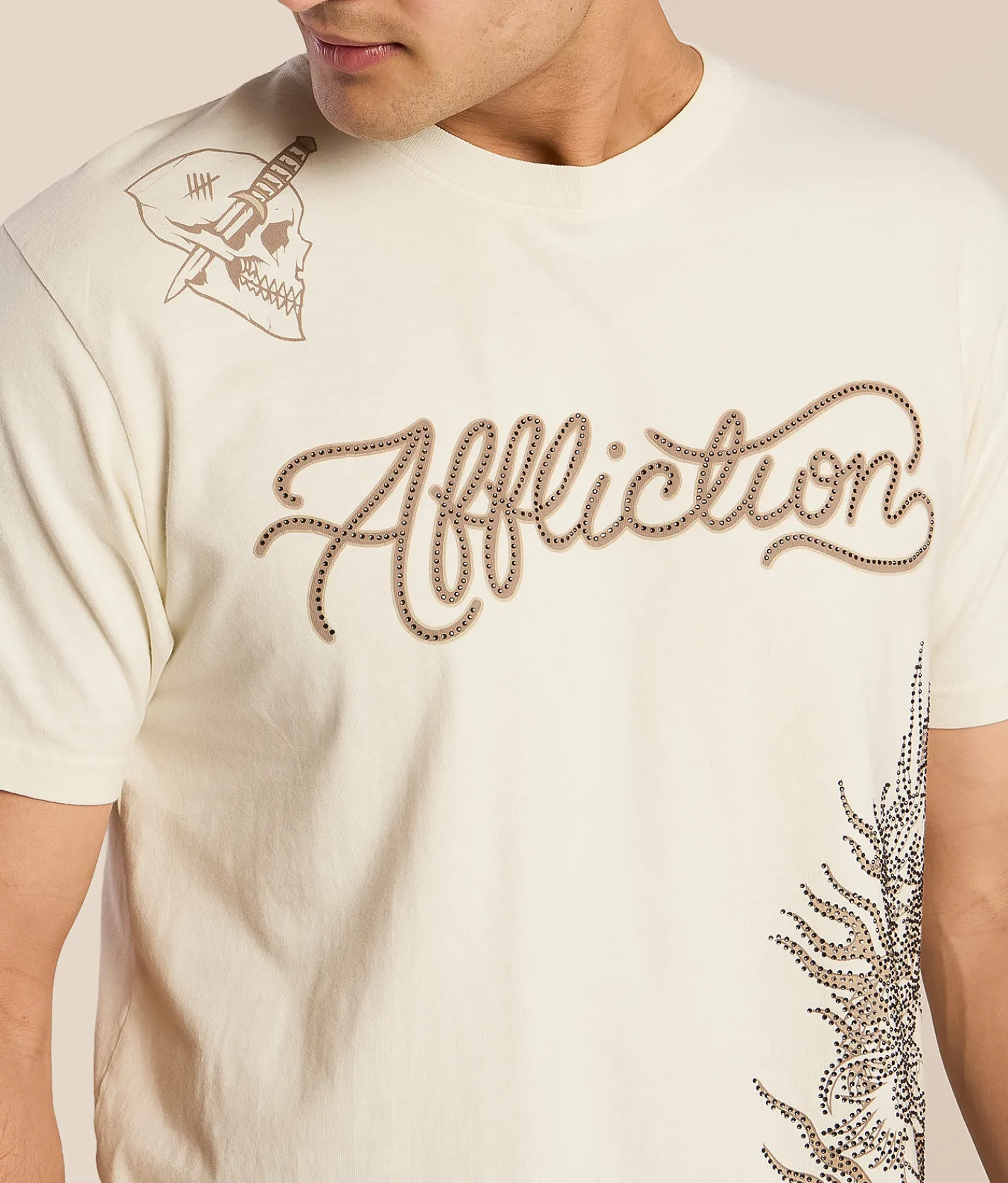 Graphic T-Shirts | Affliction Flame & Fable T-Shirt Lunar Rock