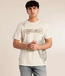 Affliction Flame & Fable T-Shirt Lunar Rock New