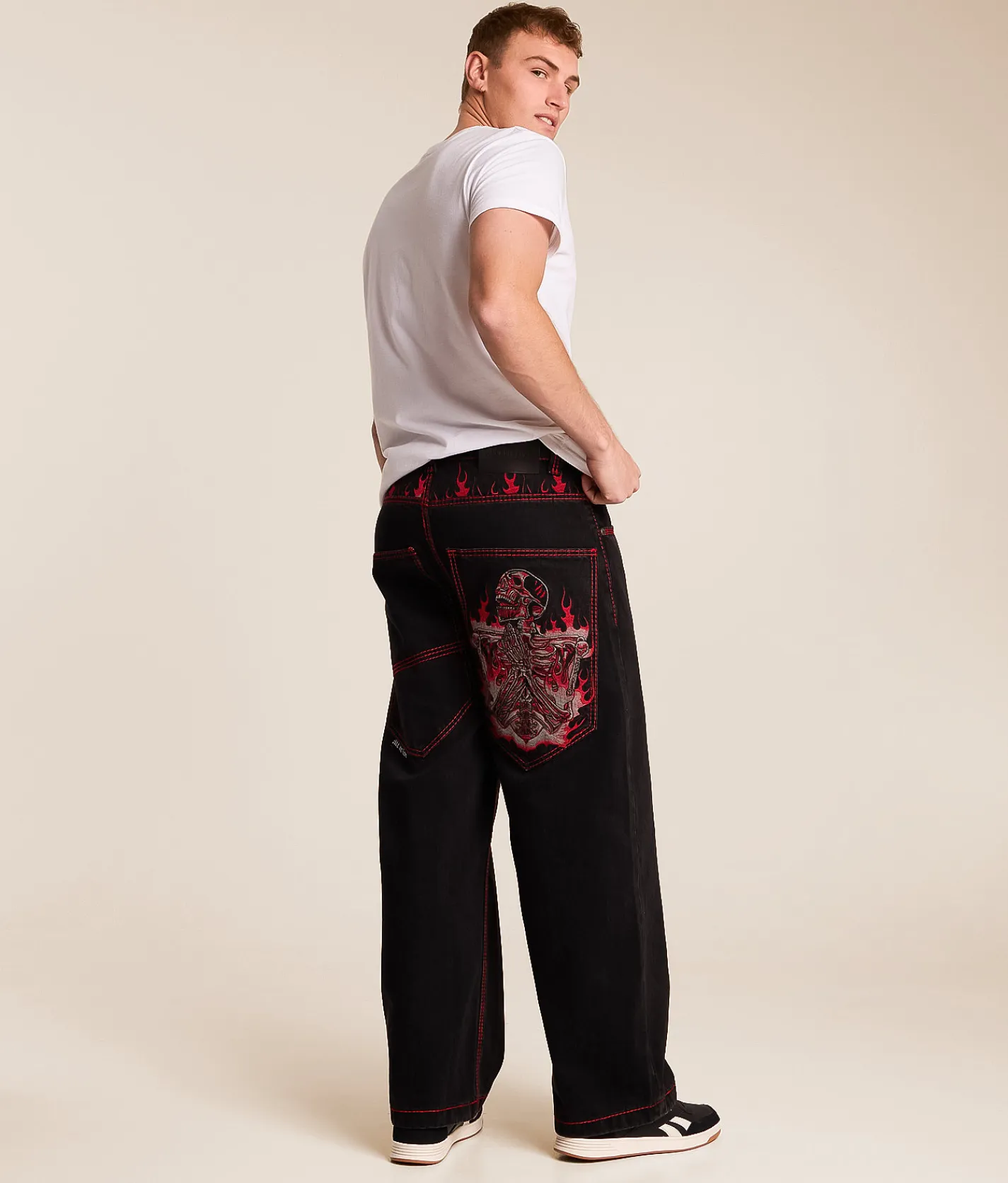 Bottoms|Jeans | Affliction Flameful Faith Extra Wide Leg Jean Black Denim