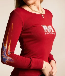 Rock Revival Flame T-Shirt Red Online