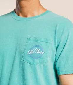 Graphic T-Shirts | Old Row Flamingos T-Shirt Seafoam