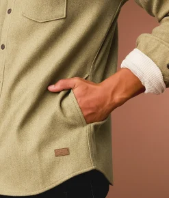 Tops | Outpost Makers Flannel Athletic Shirt Green
