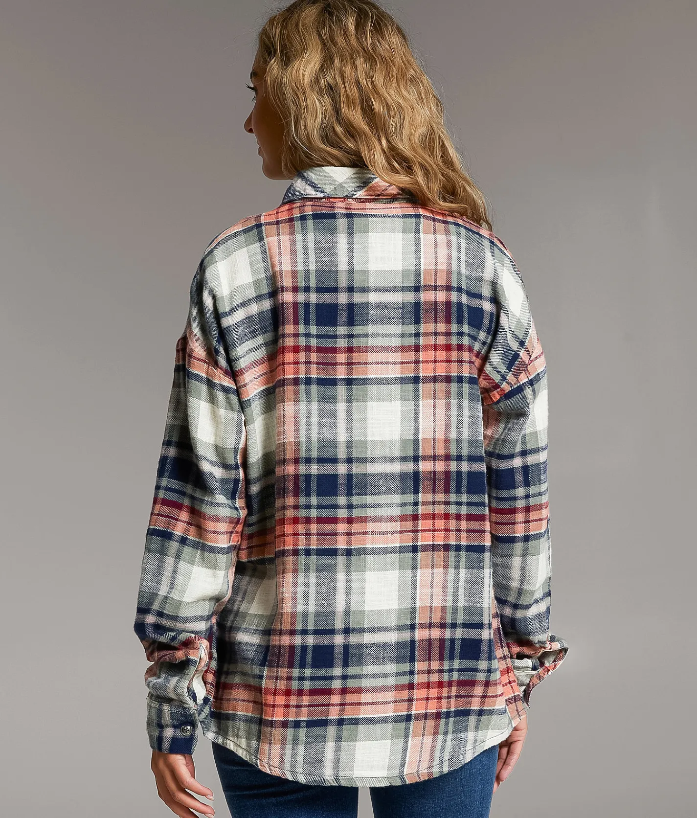 Tops | BKE Flannel Boyfriend Shirt Multi
