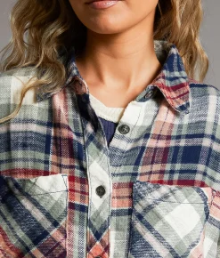 Tops | BKE Flannel Boyfriend Shirt Multi