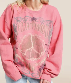 Merch Traffic Fleetwood Mac Band Pullover Salmon Rose Outlet