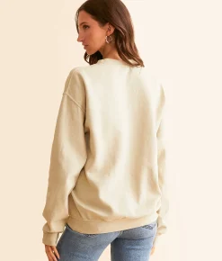 Merch Traffic Fleetwood Mac 1970 Oversized Pullover Cream Sale