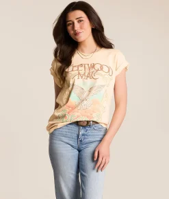 Tops | Merch Traffic Fleetwood Mac Rumors Band T-Shirt Natural