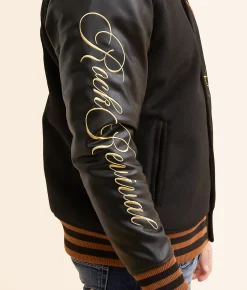 Rock Revival Fleur Varsity Jacket Black Online
