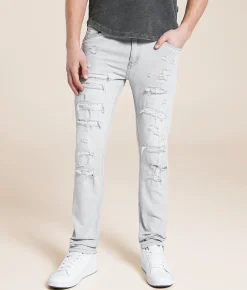 Waimea Flex Skinny Stretch Jean Grey Bleach Hot
