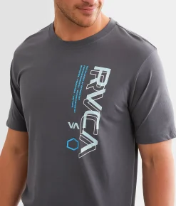RVCA Flip Vert Combo Sport T-Shirt Slate Hot