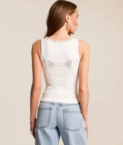 Tops | Free People Flirty Flutters Tank Top Clean Ivory