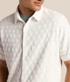 Nova Industries Flocked Diamond Shirt White Outlet