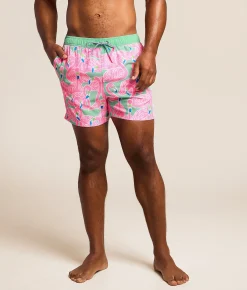 Bottoms|Swimwear | party pants Flockin Aye Happy Stretch Swim Trunks Mint Green