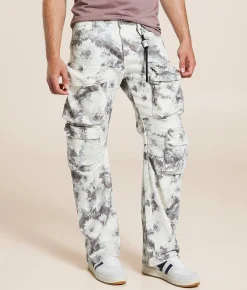 Cult of Individuality Floral Baggy Cargo Stretch Pant Floral Print Discount