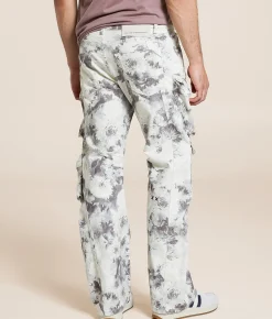 Cult of Individuality Floral Baggy Cargo Stretch Pant Floral Print Discount