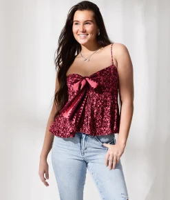 33 Coastal Floral Bubble Two Way Tank Top Pink Clearance