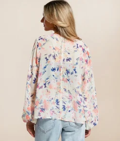 Tops | Daytrip Floral Chiffon Top Multi