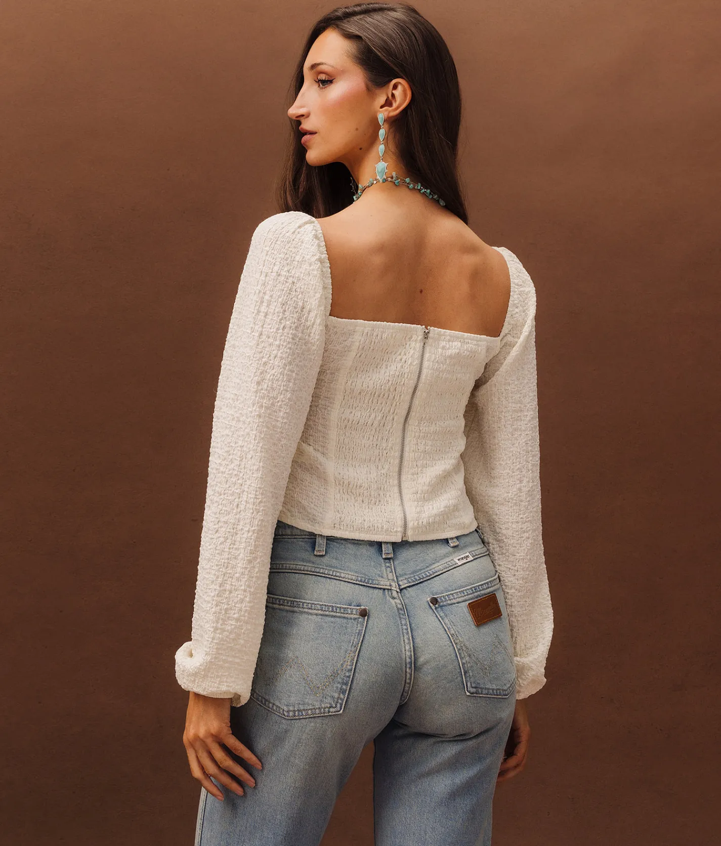 Tops | Sterling & Stitch Floral Corset Cropped Top Cream Multi