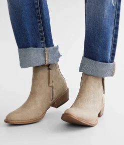 Very G Floral Embossed Ankle Boot Stone Discount