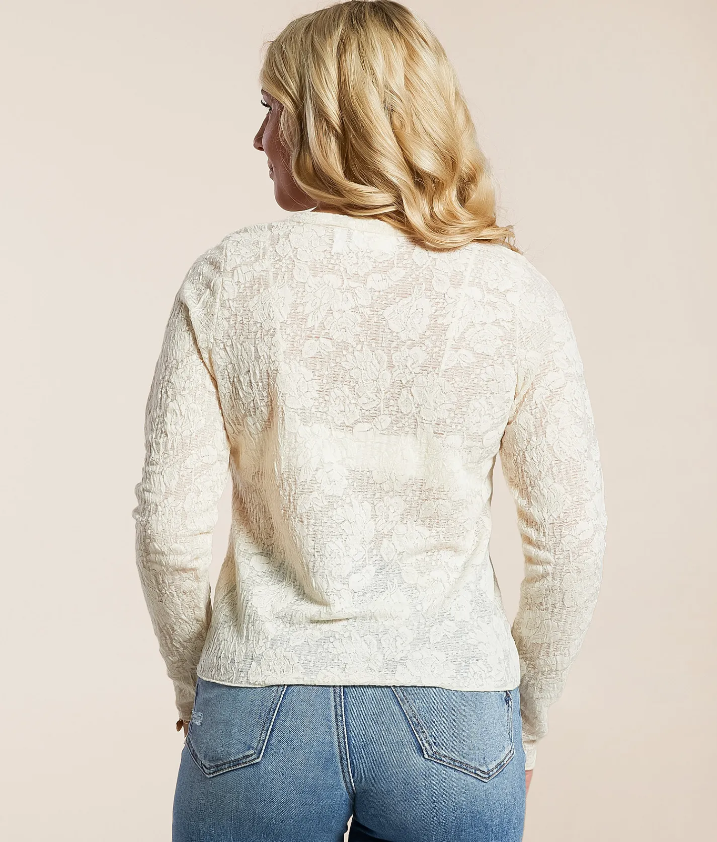 Willow & Root Floral Lace Top Cream Online