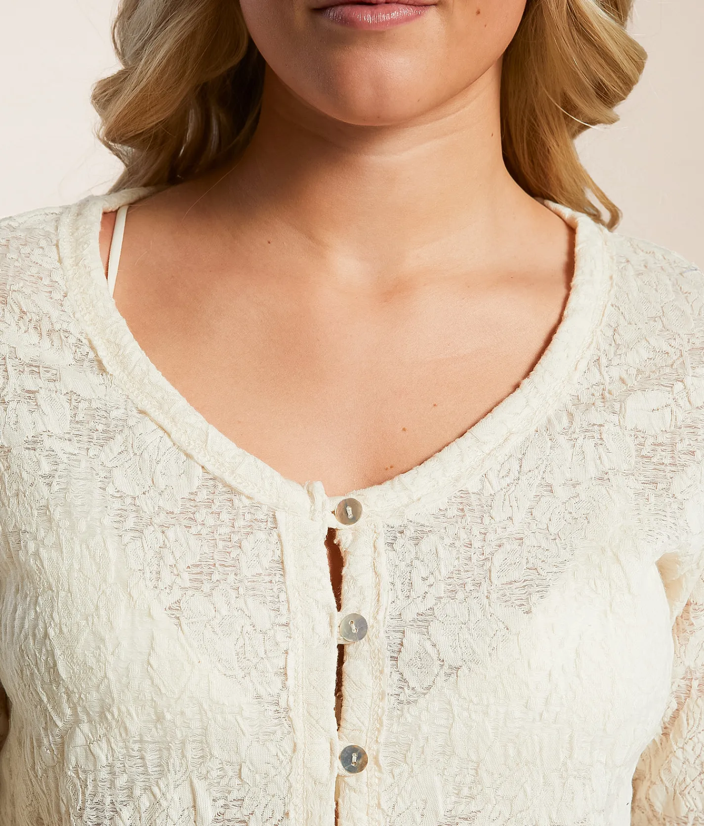 Willow & Root Floral Lace Top Cream Online