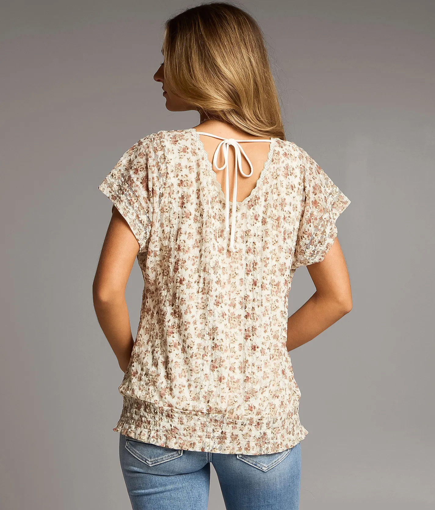 Tops | BKE Floral Lace Top Multi