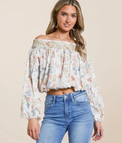 Willow & Root Floral Off The Shoulder Top Assorted