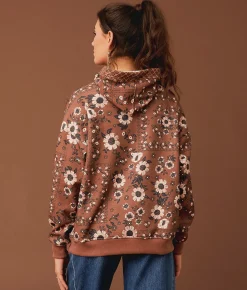 Tops | Gimmicks Floral Oversized Sweatshirt Brown Multi