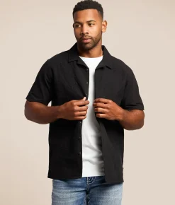 Nova Industries Floral Shirt Black Clearance
