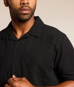 Nova Industries Floral Shirt Black Clearance