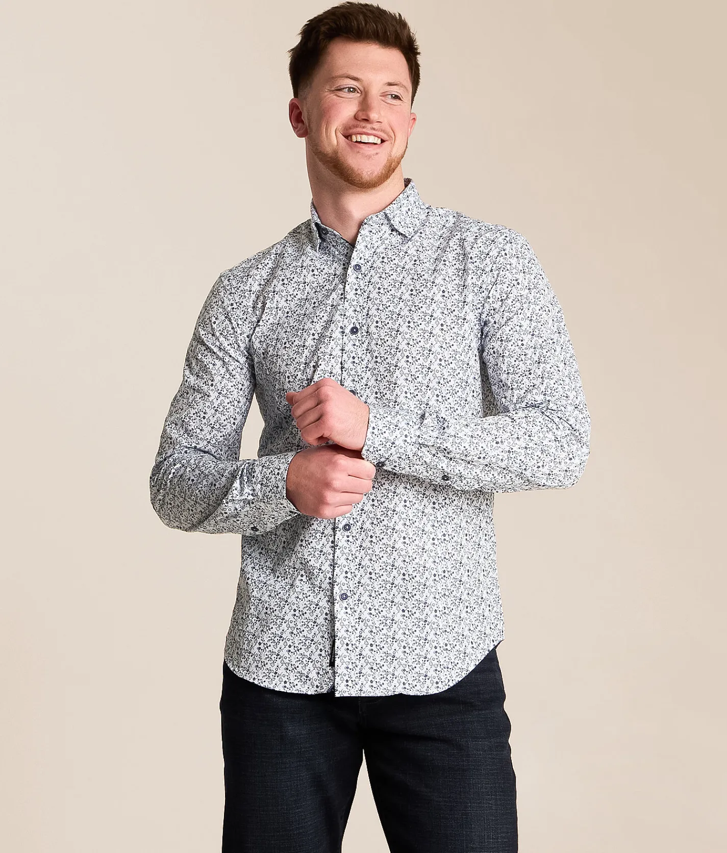 Tops | Eight X Floral Shirt White