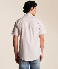 Tops | Departwest Floral Standard Shirt White Light Pink