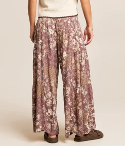 Bottoms | Angie Floral Wide Leg Pant Peppercorn