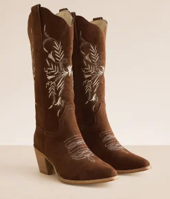 Mi.iM Flora Western Boot Brown Hot