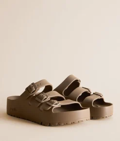 Shoes | Papillio by Birkenstock® Florida EVA Platform Sandal Gray Taupe