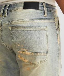 Sale Jeans|Bottoms | Smoke Rise® Foiled Taper Stretch Jean Industrial Blue