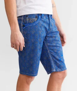 Bottoms|Shorts | Rock Revival Foliage 12" Stretch Short Foliage H209