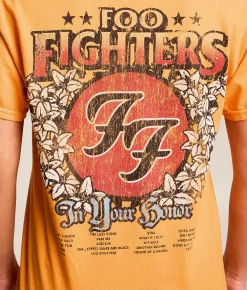 Tops | Merch Traffic Foo Fighters Band T-Shirt Mock Orange