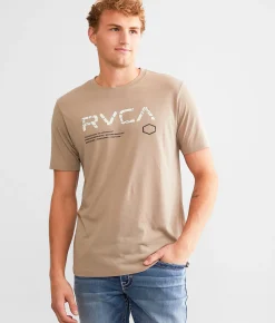 Graphic T-Shirts | RVCA Force Sport T-Shirt Dark Khaki