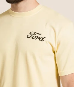 JEDCo Ford American Tradition T-Shirt Ivory New