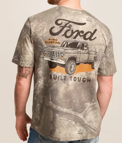 JEDCo Ford Camo Built Tough T-Shirt Washed Camo Best