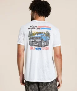 Graphic T-Shirts | Junkfood Ford Four Wheeling T-Shirt White