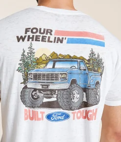 Graphic T-Shirts | Junkfood Ford Four Wheeling T-Shirt White