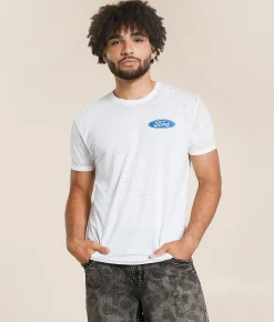 Junkfood Ford Four Wheeling T-Shirt White Online